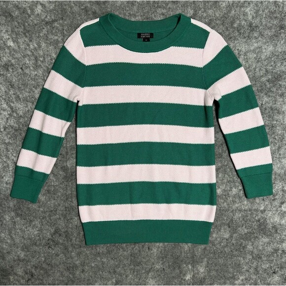 Halogen X Athlantic Pacific Striped Sweater Women’s XS Multi Cotton - Picture 1 of 10